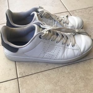 Tommy Hilfiger Men's White Leather Shoe